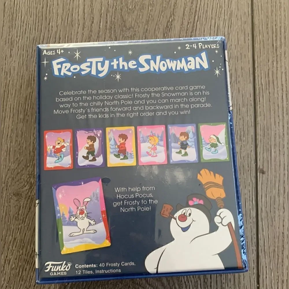 Frosty the snow man follow the leader card game